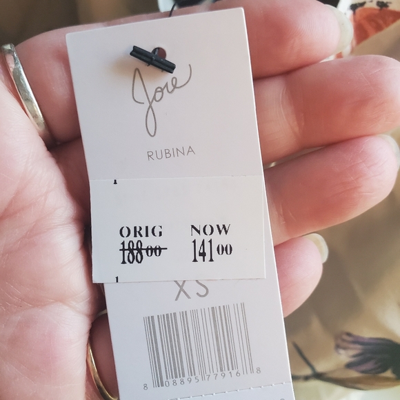 NWT JOIE SILK EXTRA SMALL RUBINA BUTTERFLY BLOUSE - Picture 7 of 7